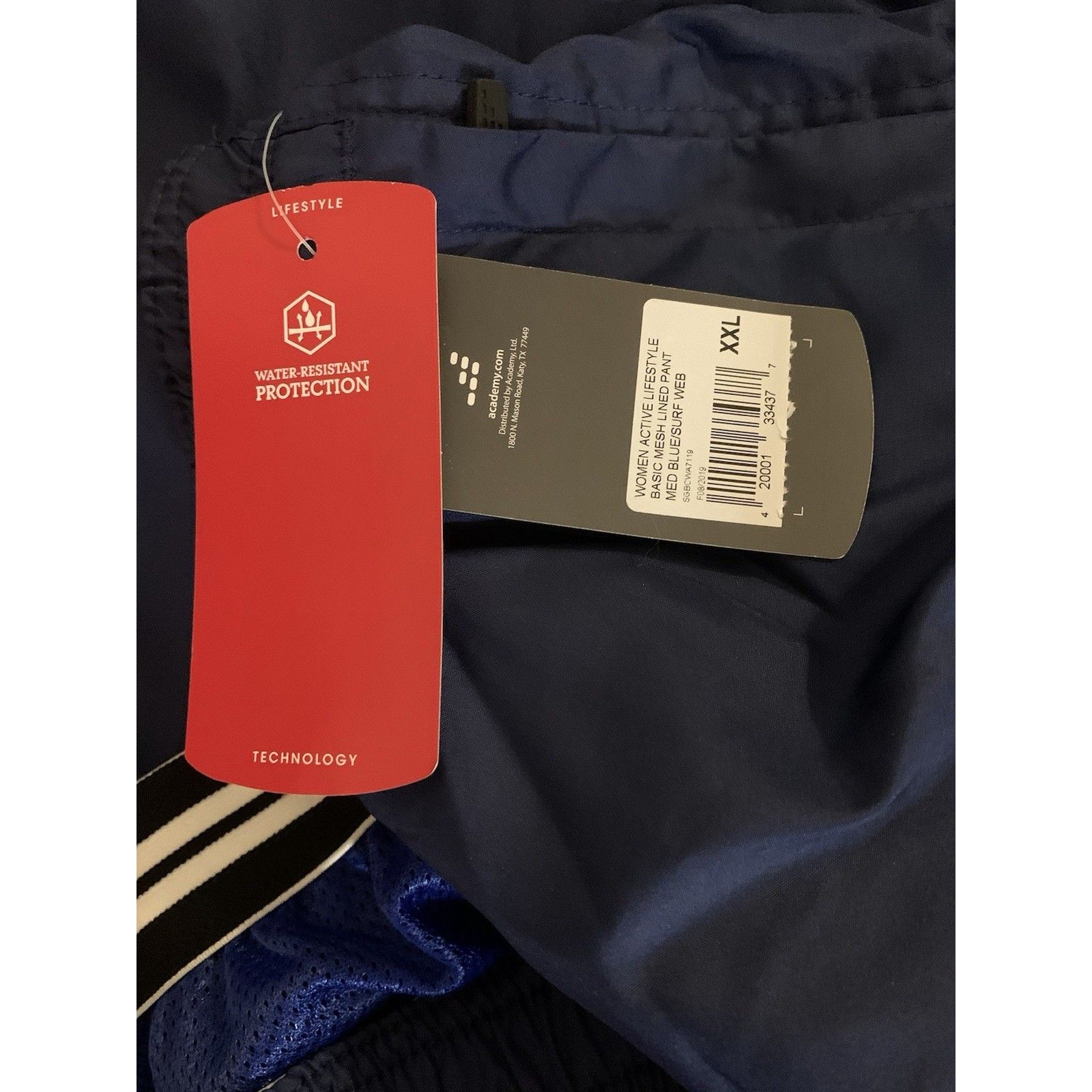 Bcg Womens Active Pants Blue Size 2xl Elastic Waist Pockets Mesh Lined New — image 4 of 8